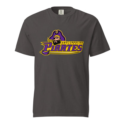 Signature | Comfort Colors T-Shirt | ECU Club Womens Lacrosse | Pirate Emblem Logo
