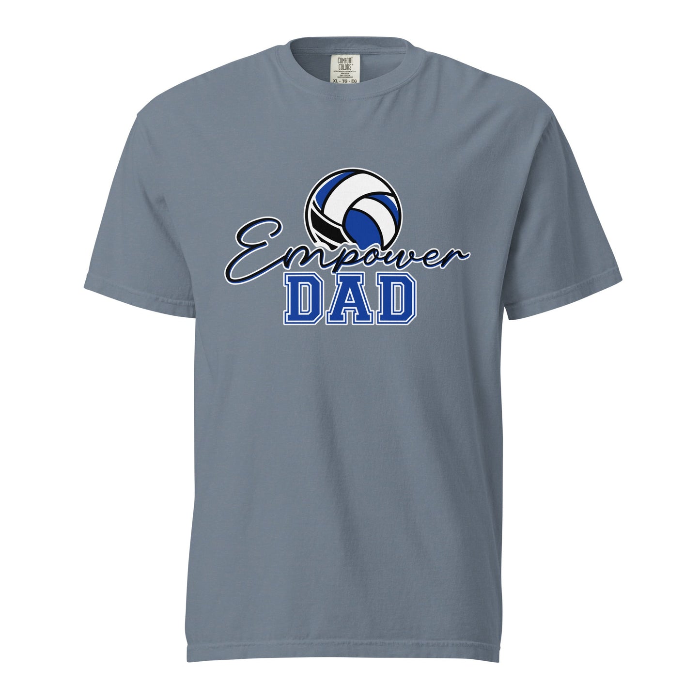 Signature | Comfort Colors T-Shirt | Empower Volleyball Club | Dad Crest Logo