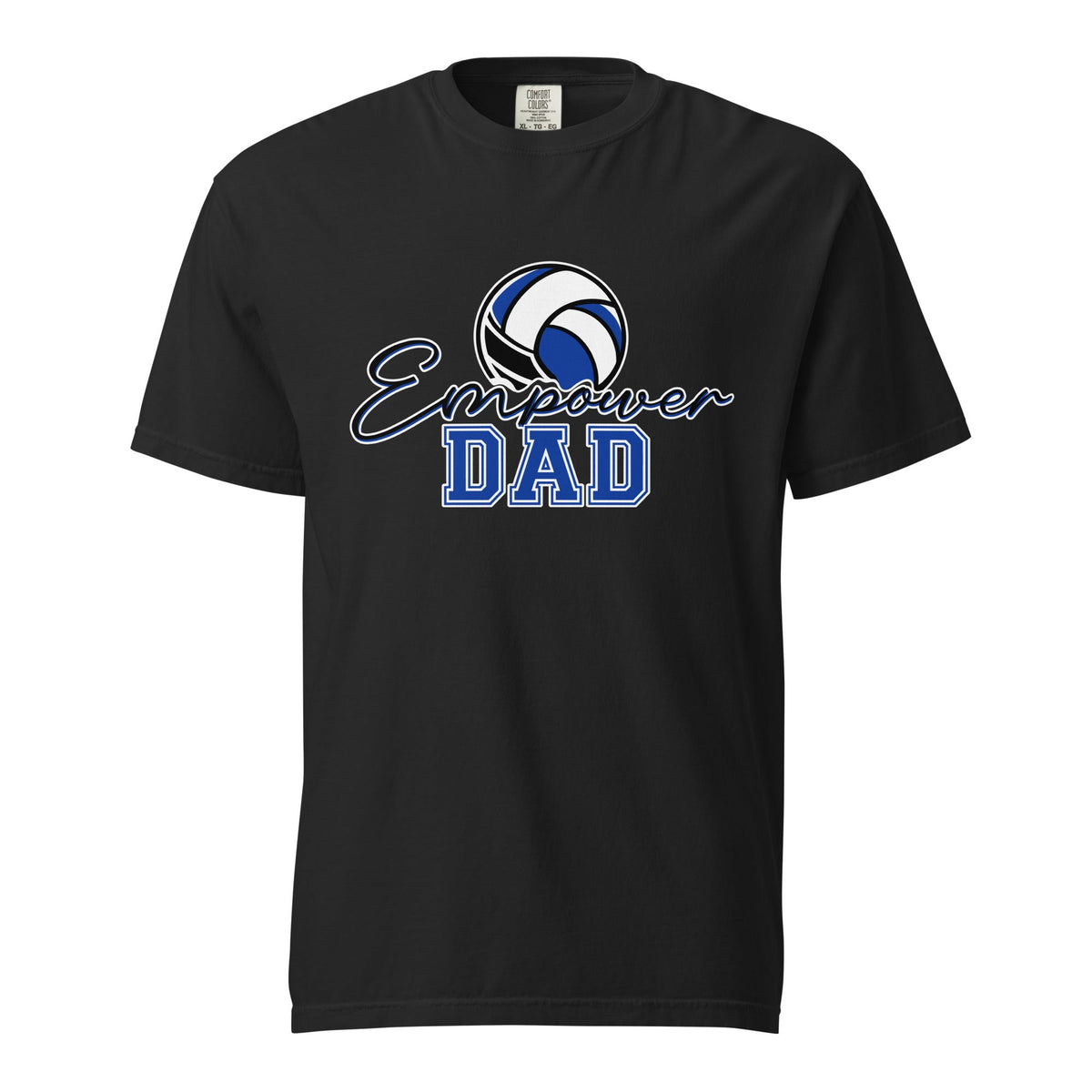 Signature | Comfort Colors T-Shirt | Empower Volleyball Club | Dad Crest Logo