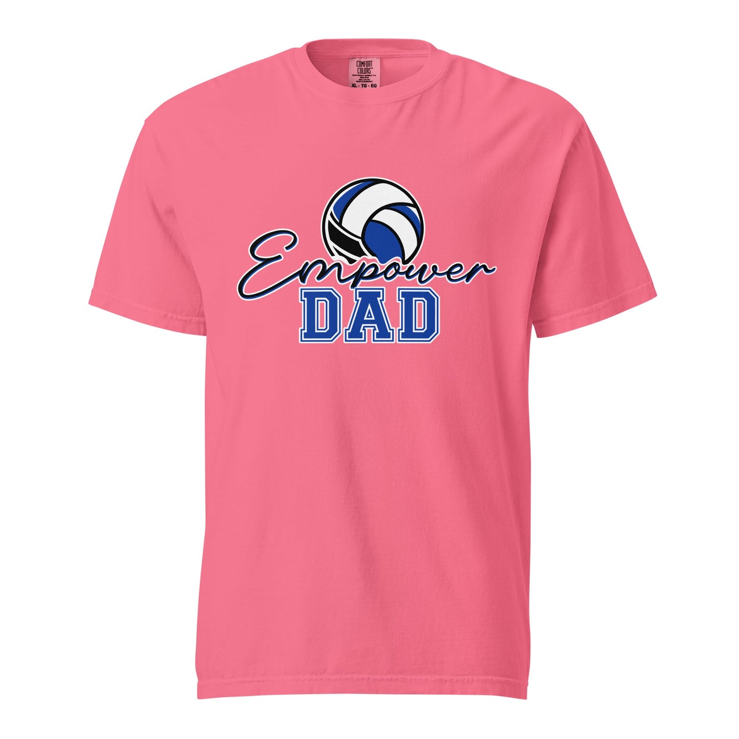 Signature | Comfort Colors T-Shirt | Empower Volleyball Club | Dad Crest Logo