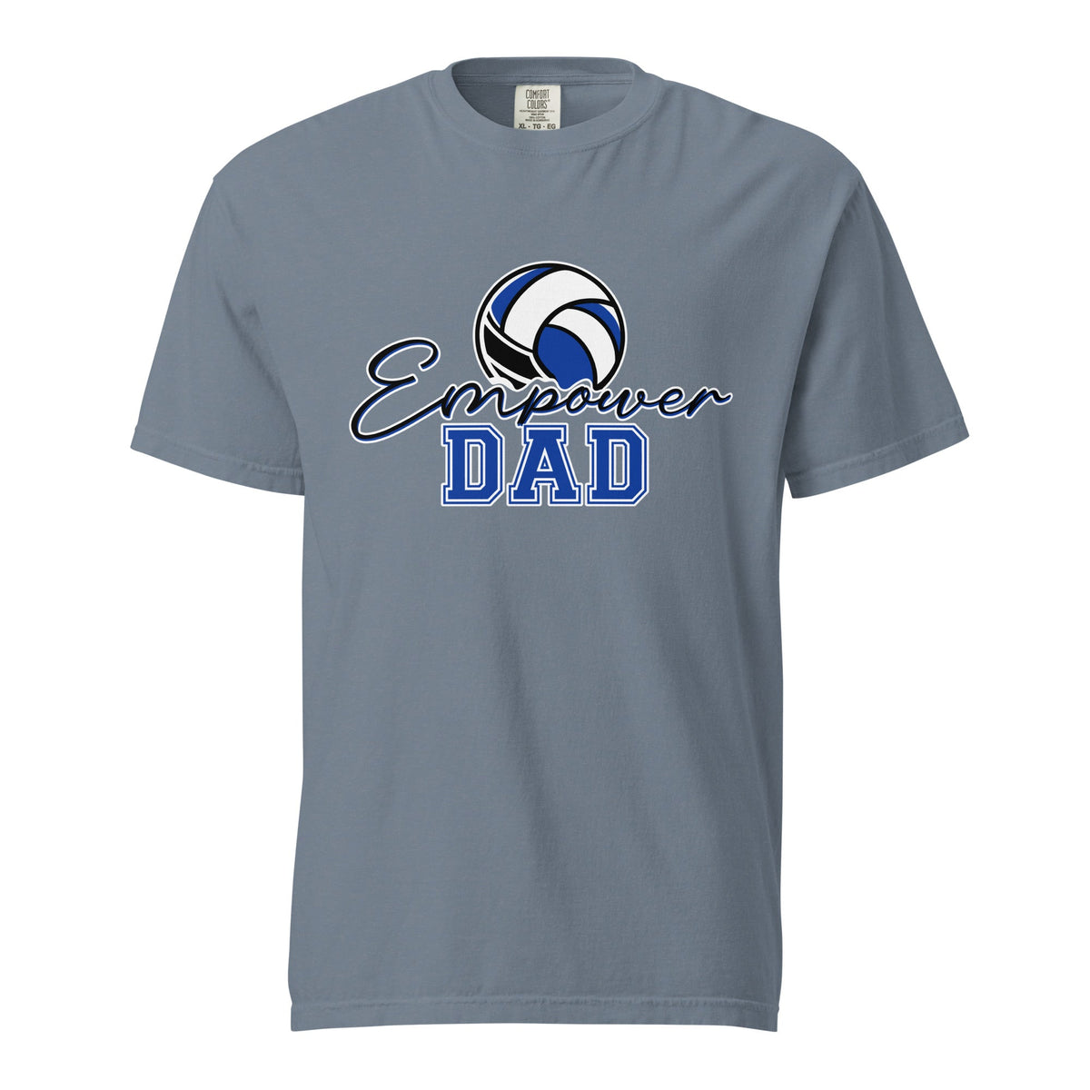 Signature | Comfort Colors T-Shirt | Empower Volleyball Club | Dad Crest Logo