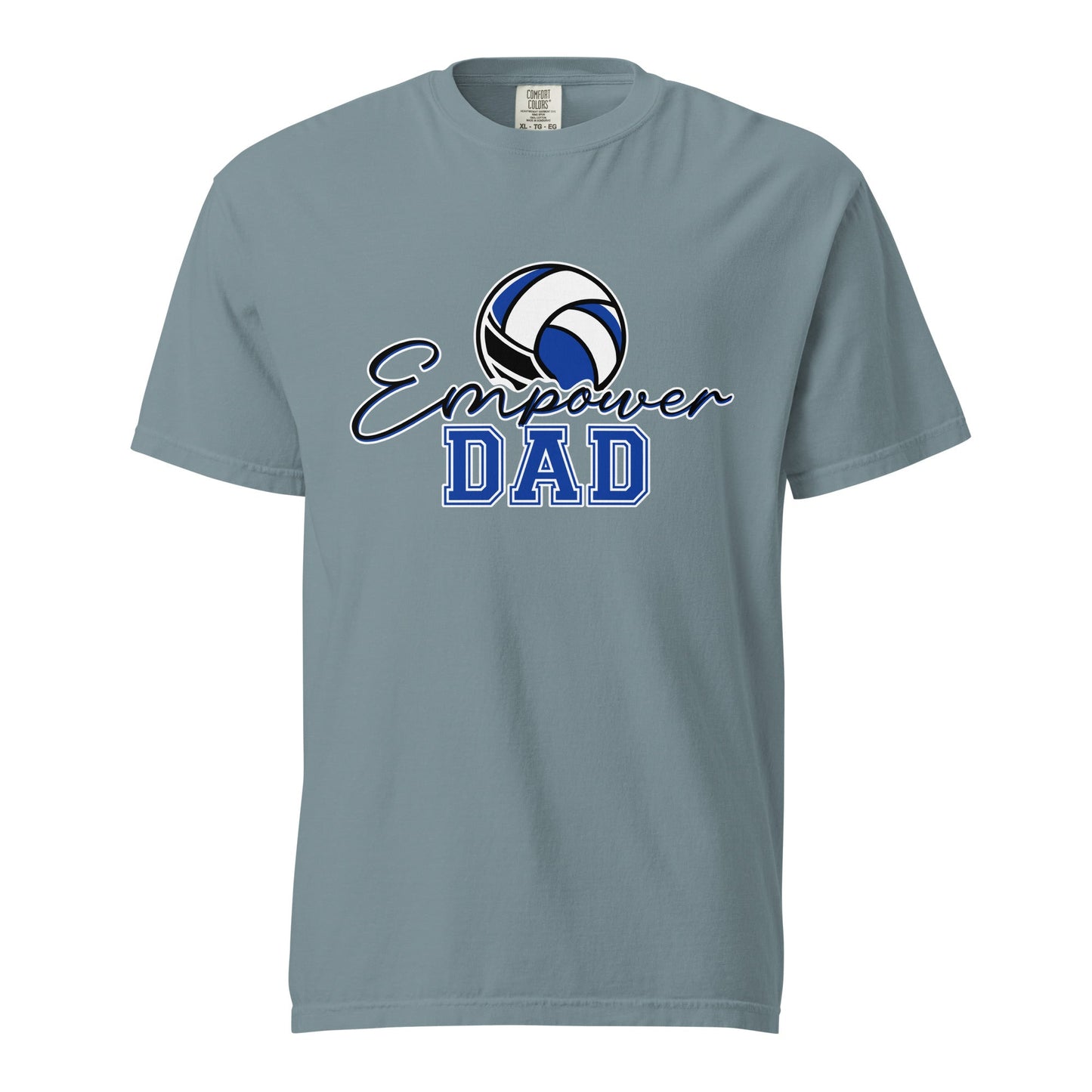 Signature | Comfort Colors T-Shirt | Empower Volleyball Club | Dad Crest Logo