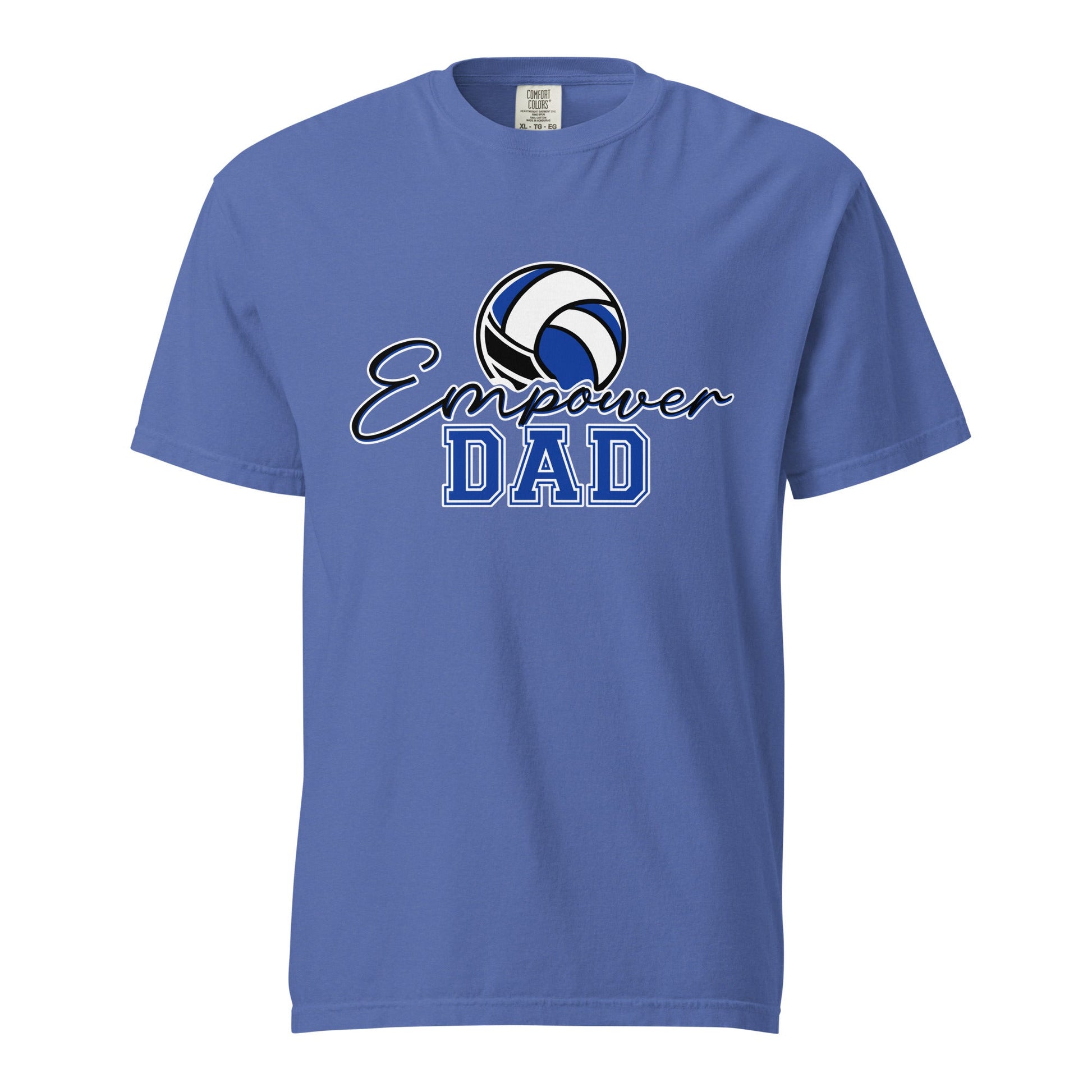 Signature | Comfort Colors T-Shirt | Empower Volleyball Club | Dad Crest Logo