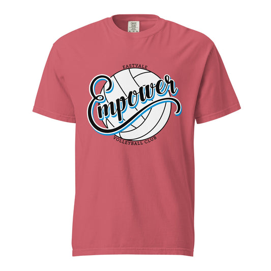 Signature | Comfort Colors T-Shirt | Empower Volleyball Club | Emblem Logo