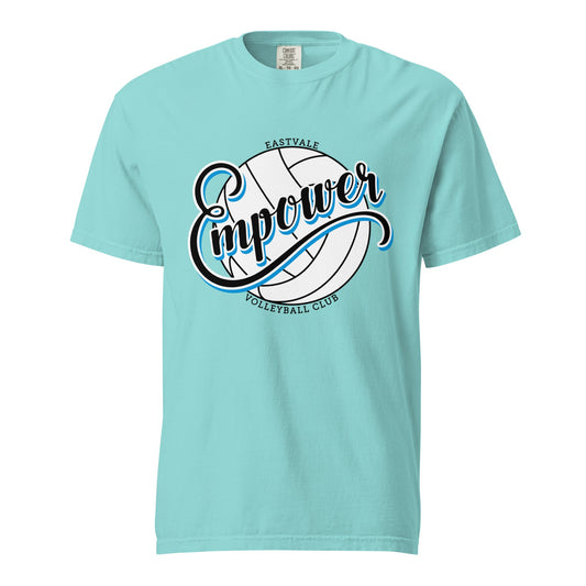 Signature | Comfort Colors T-Shirt | Empower Volleyball Club | Emblem Logo