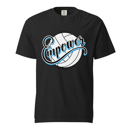 Signature | Comfort Colors T-Shirt | Empower Volleyball Club | Emblem Logo