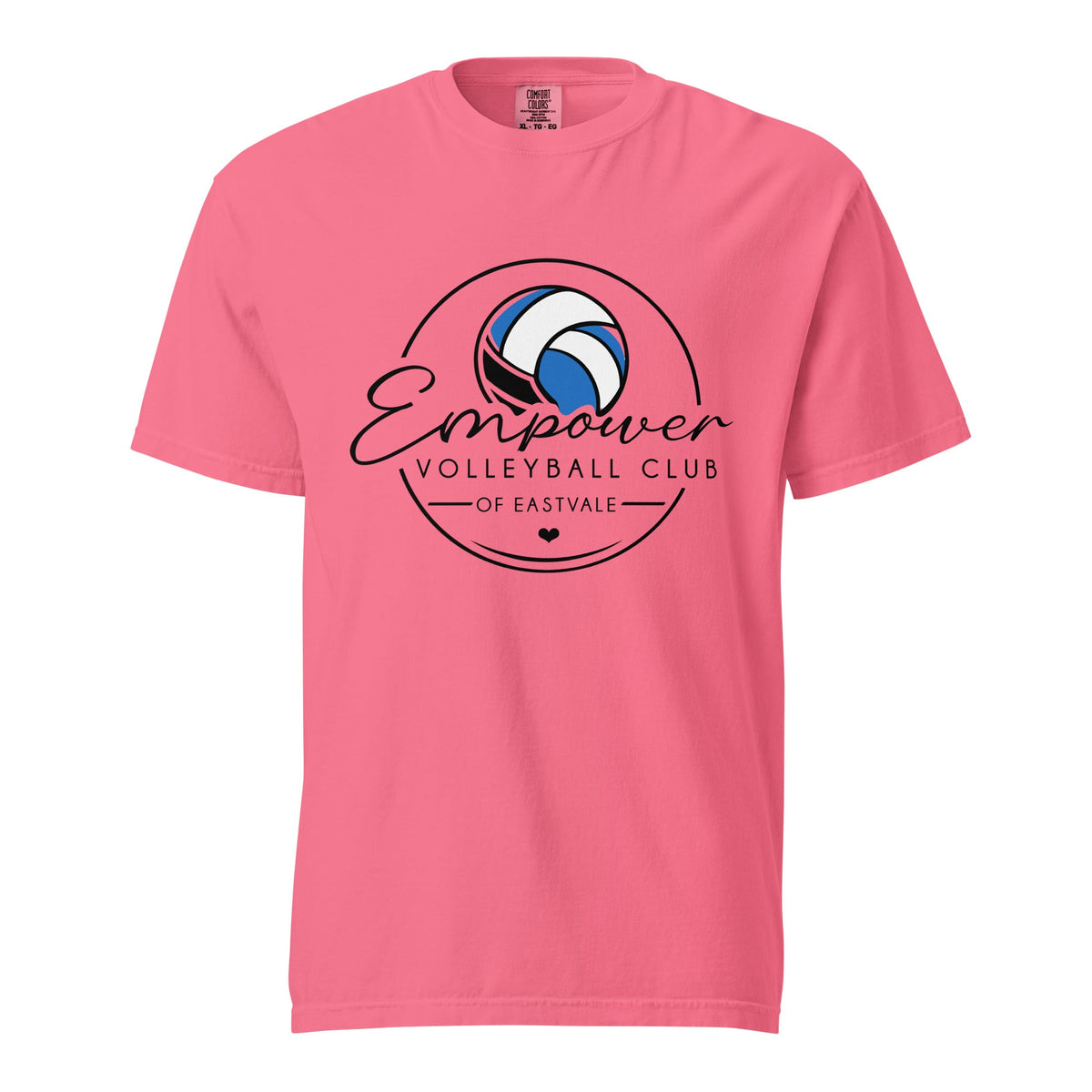 Signature | Comfort Colors T-Shirt | Empower Volleyball Club | Icon Logo