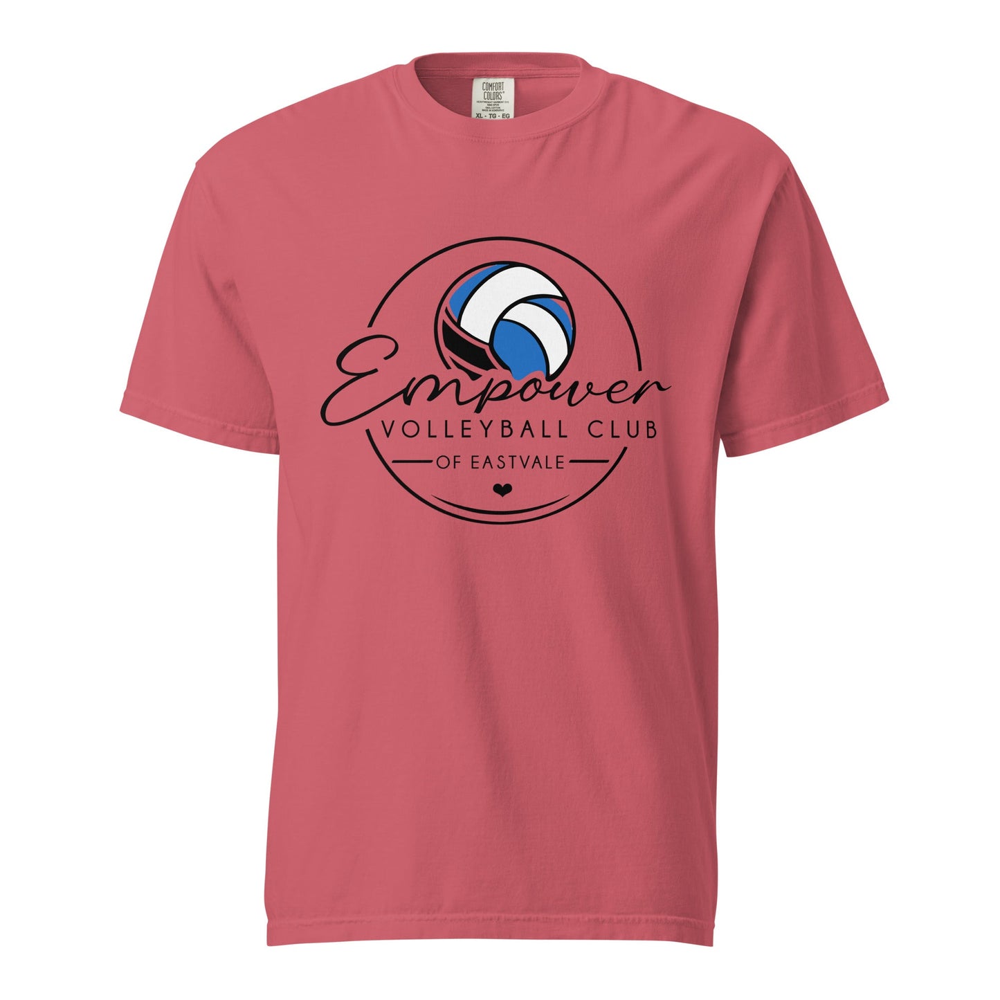 Signature | Comfort Colors T-Shirt | Empower Volleyball Club | Icon Logo