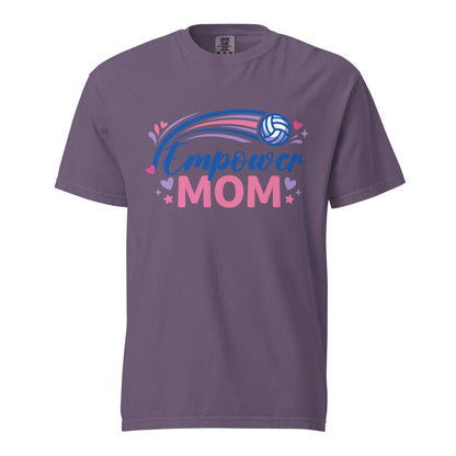 Signature | Comfort Colors T-Shirt | Empower Volleyball Club | Mom Crest Logo
