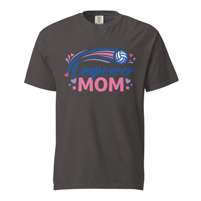 Signature | Comfort Colors T-Shirt | Empower Volleyball Club | Mom Crest Logo