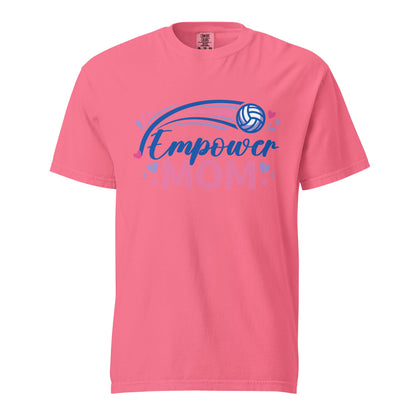 Signature | Comfort Colors T-Shirt | Empower Volleyball Club | Mom Crest Logo