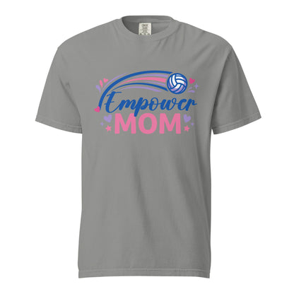 Signature | Comfort Colors T-Shirt | Empower Volleyball Club | Mom Crest Logo