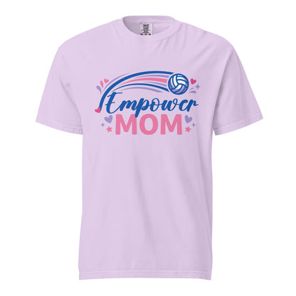 Signature | Comfort Colors T-Shirt | Empower Volleyball Club | Mom Crest Logo