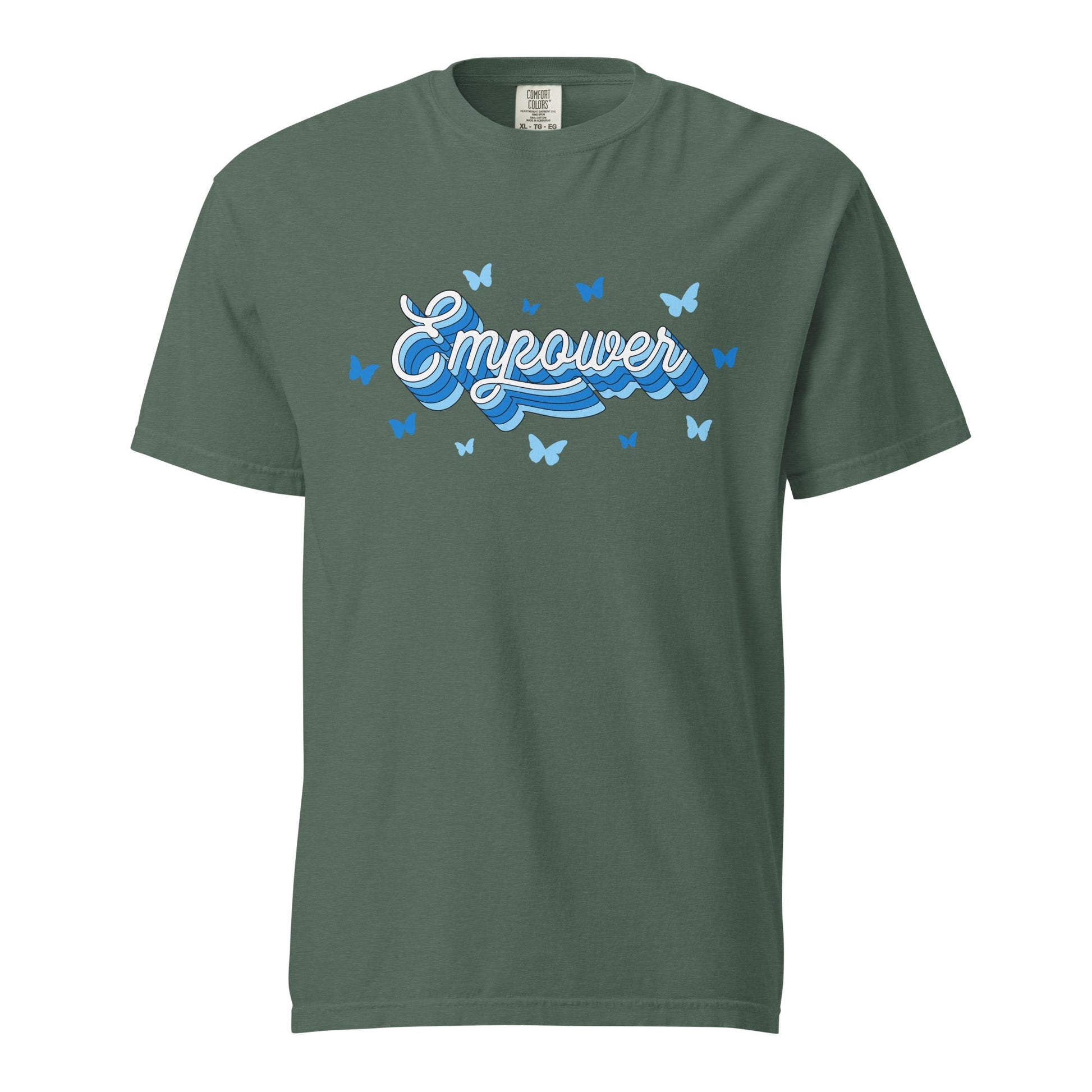 Signature | Comfort Colors T-Shirt | Empower Volleyball Club | Vanguard Logo