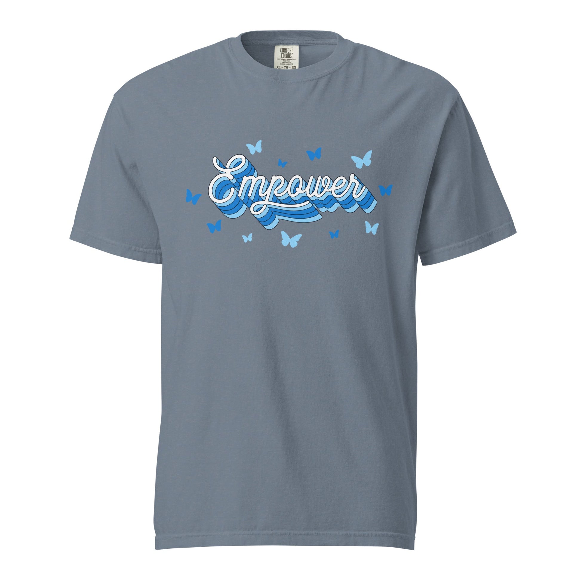 Signature | Comfort Colors T-Shirt | Empower Volleyball Club | Vanguard Logo