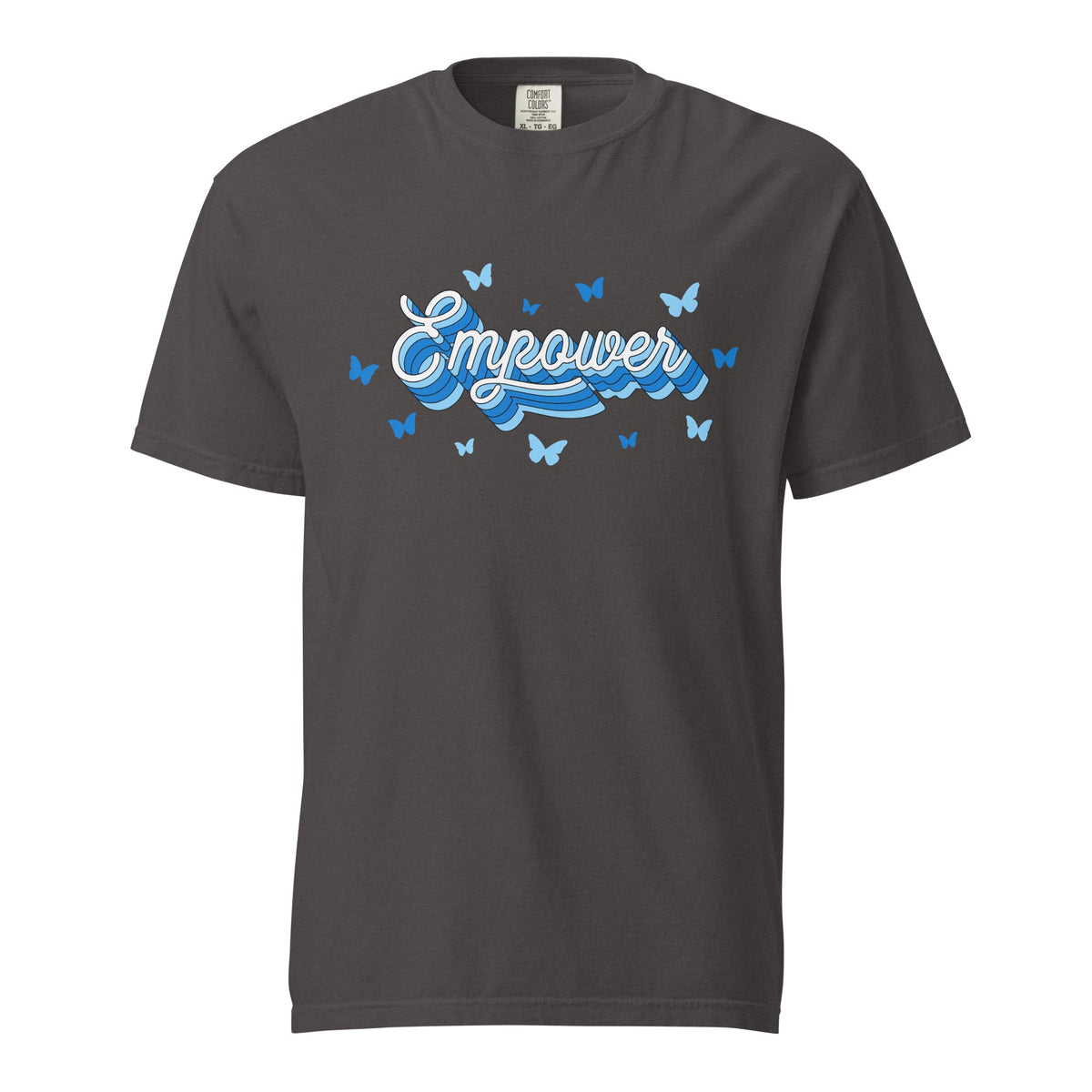 Signature | Comfort Colors T-Shirt | Empower Volleyball Club | Vanguard Logo