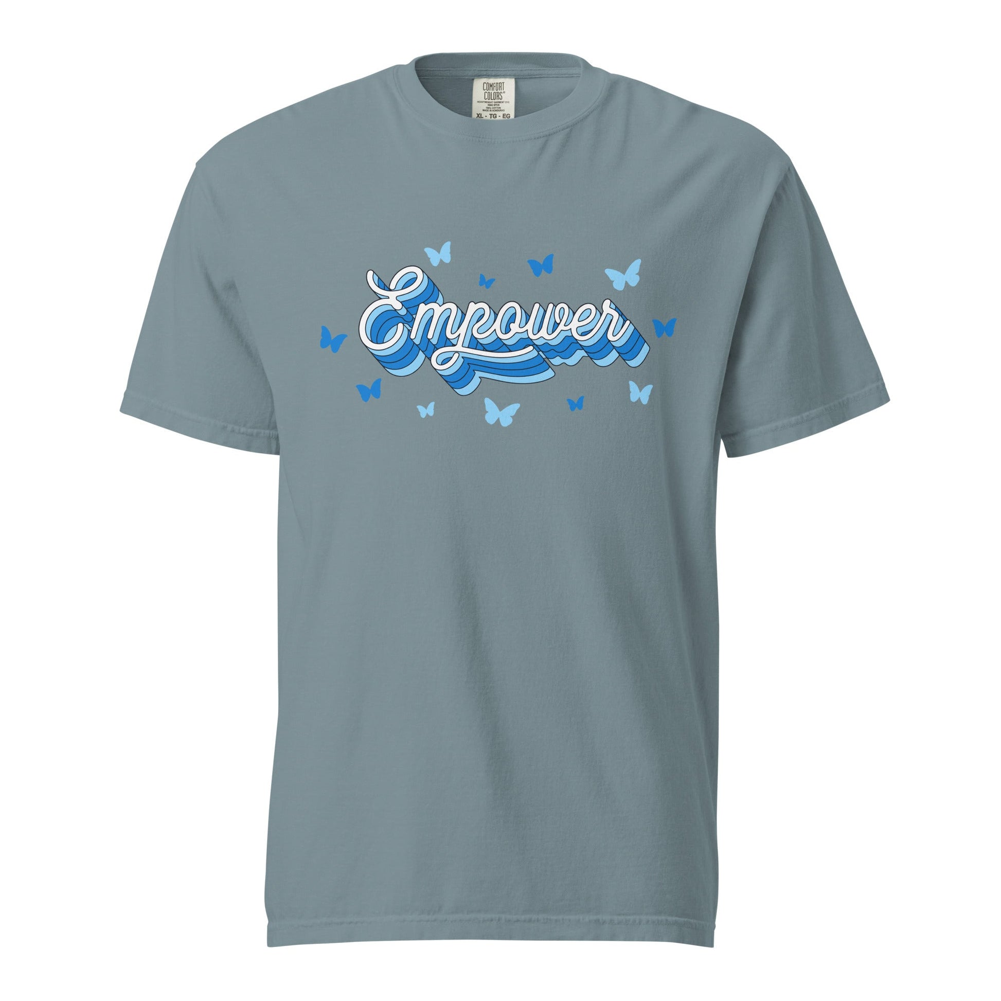Signature | Comfort Colors T-Shirt | Empower Volleyball Club | Vanguard Logo