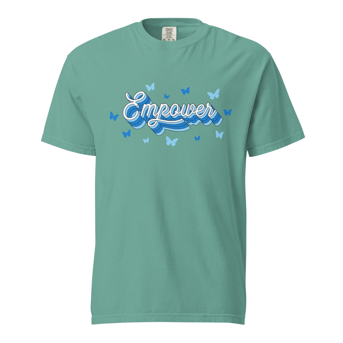 Signature | Comfort Colors T-Shirt | Empower Volleyball Club | Vanguard Logo
