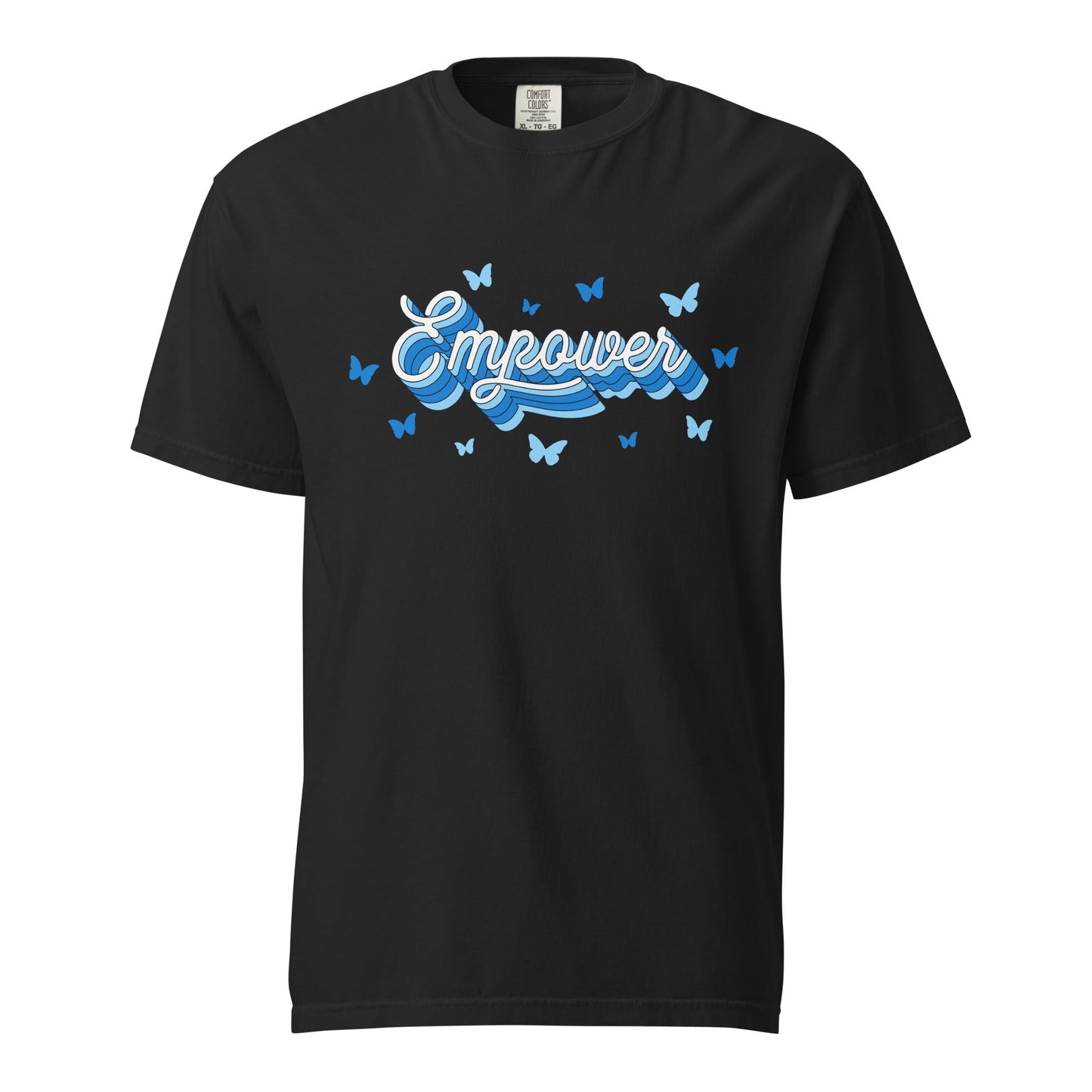 Signature | Comfort Colors T-Shirt | Empower Volleyball Club | Vanguard Logo