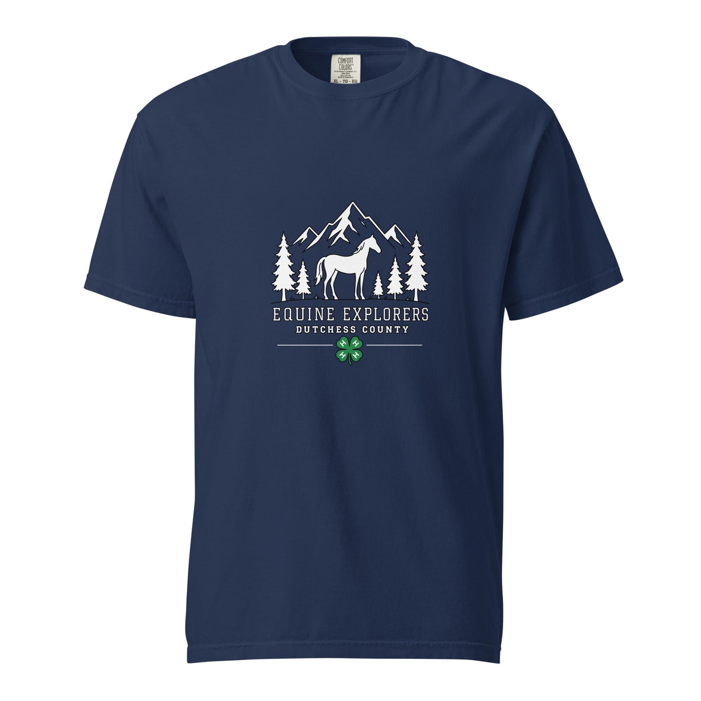 Signature | Comfort Colors T-Shirt | Equine Explorers | Dutchess Crest Trailblazers Logo