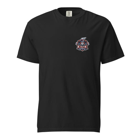 Signature | Comfort Colors T-Shirt | Erie Express Football | Badge Logo
