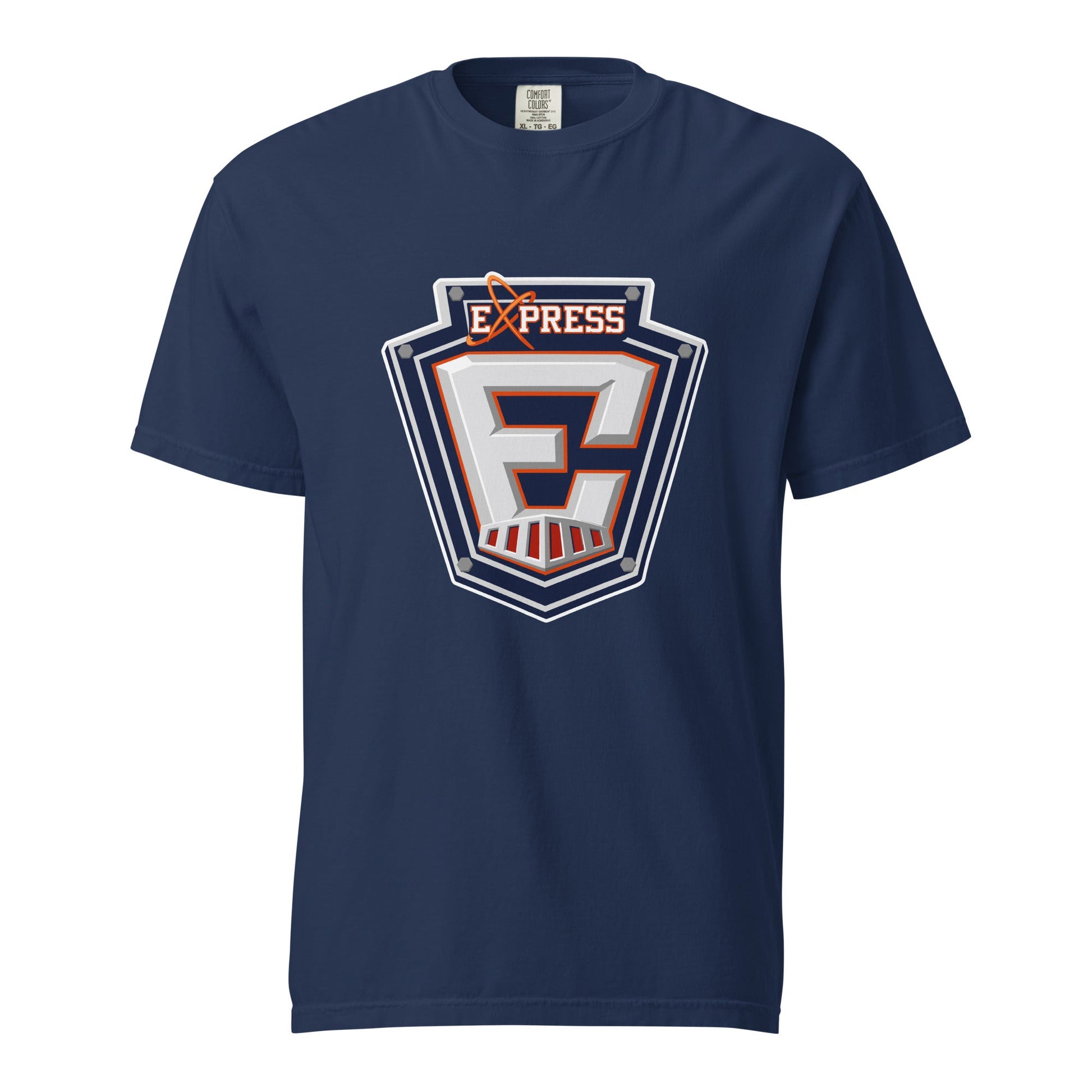 Signature | Comfort Colors T-Shirt | Erie Express Football | E Badge Logo