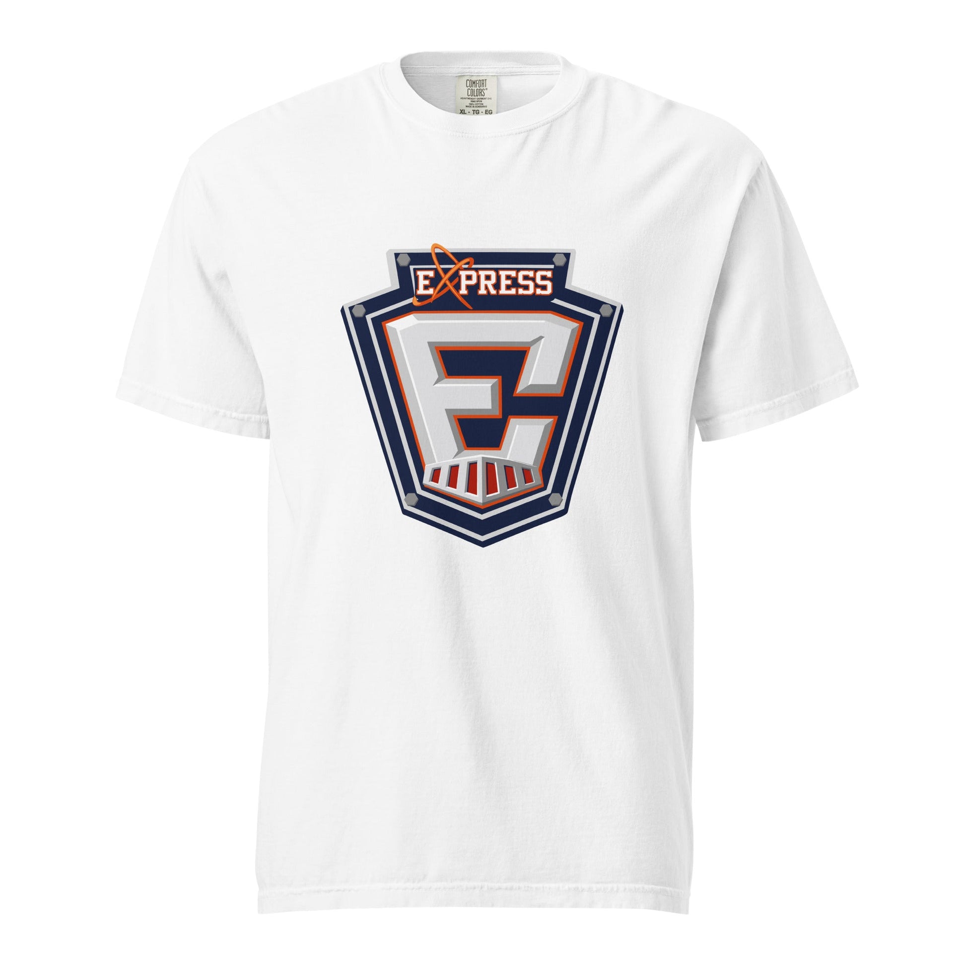 Signature | Comfort Colors T-Shirt | Erie Express Football | E Badge Logo