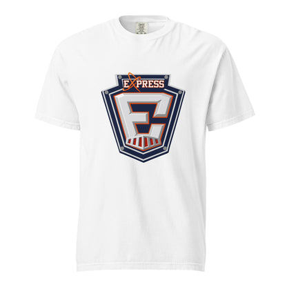 Signature | Comfort Colors T-Shirt | Erie Express Football | E Badge Logo