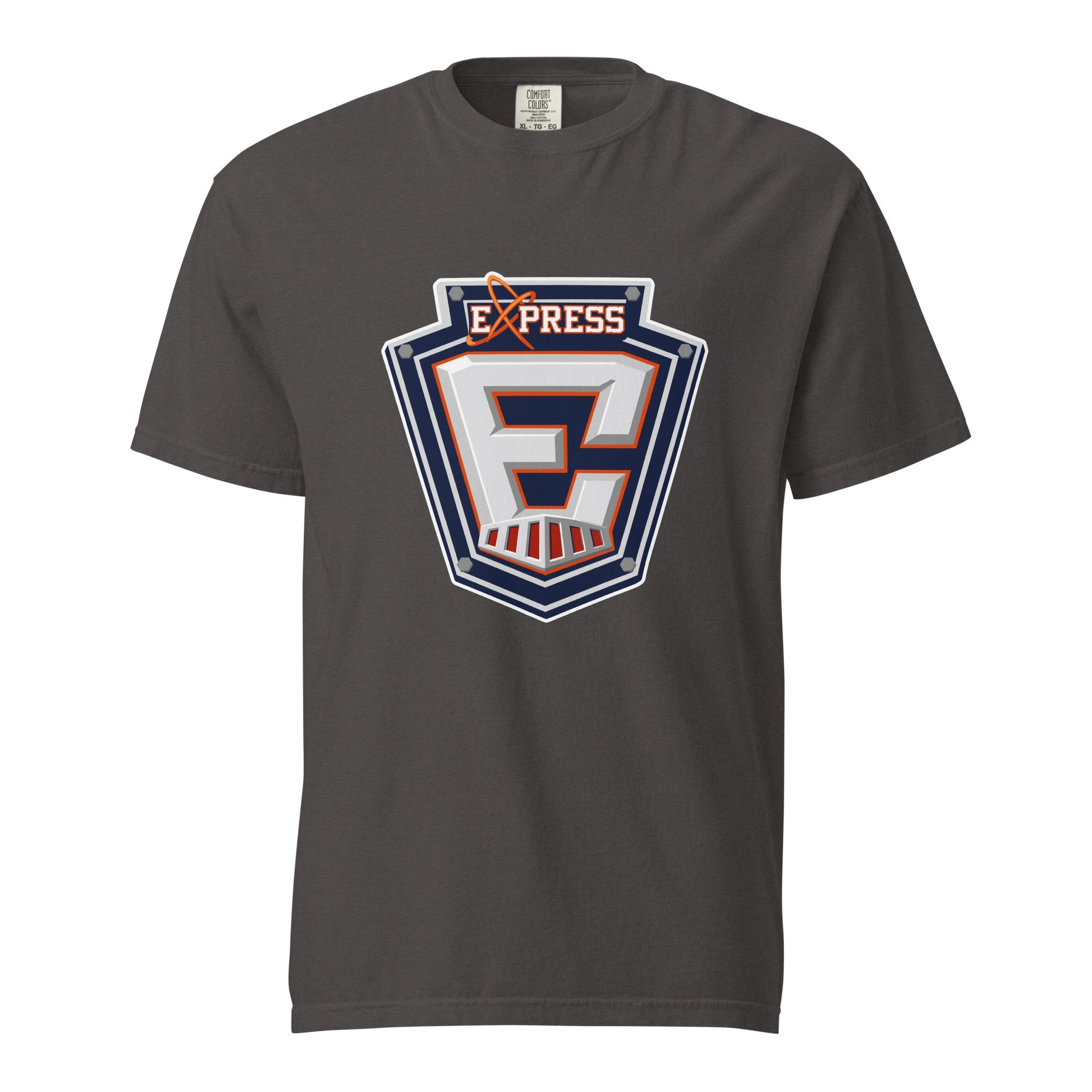 Signature | Comfort Colors T-Shirt | Erie Express Football | E Badge Logo