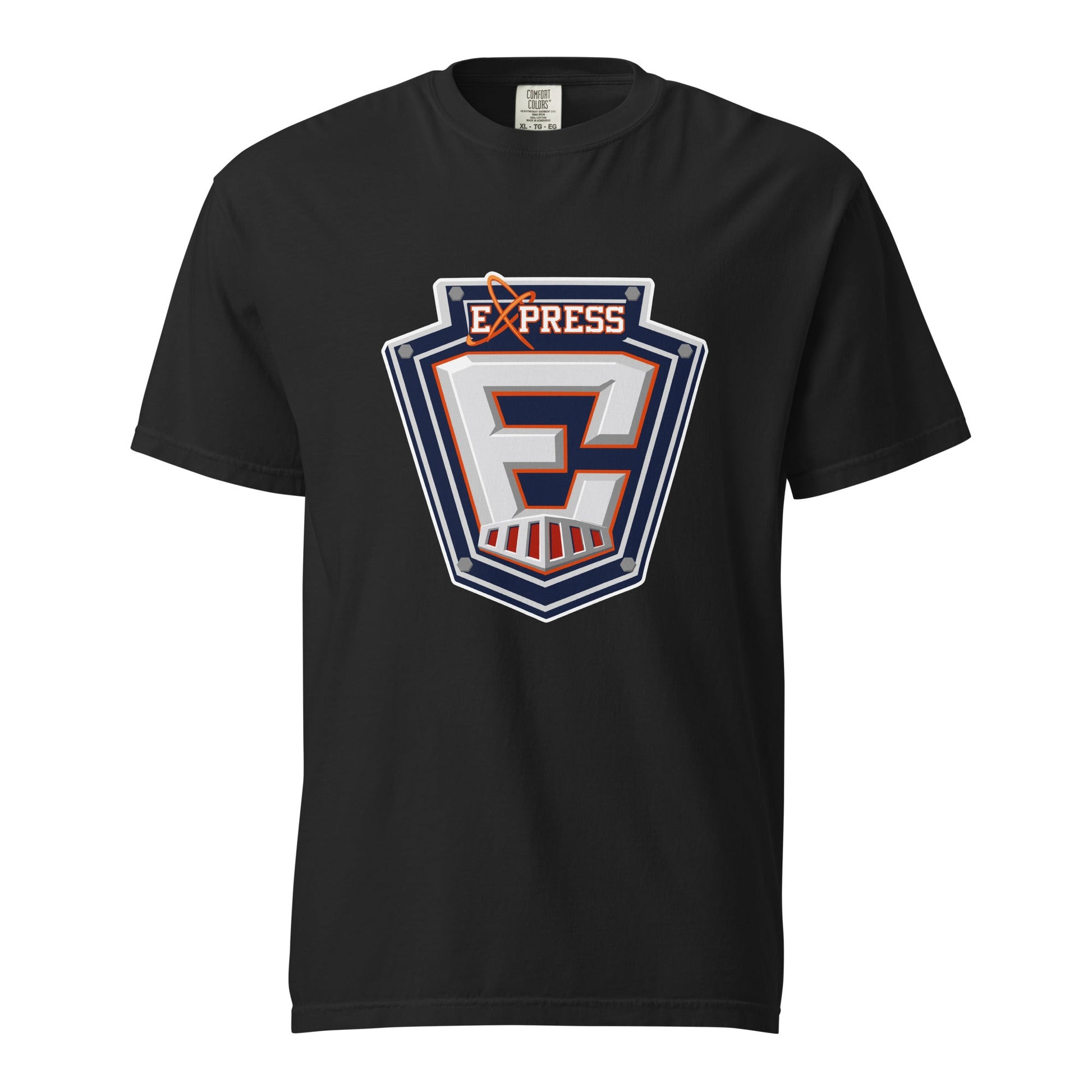 Signature | Comfort Colors T-Shirt | Erie Express Football | E Badge Logo