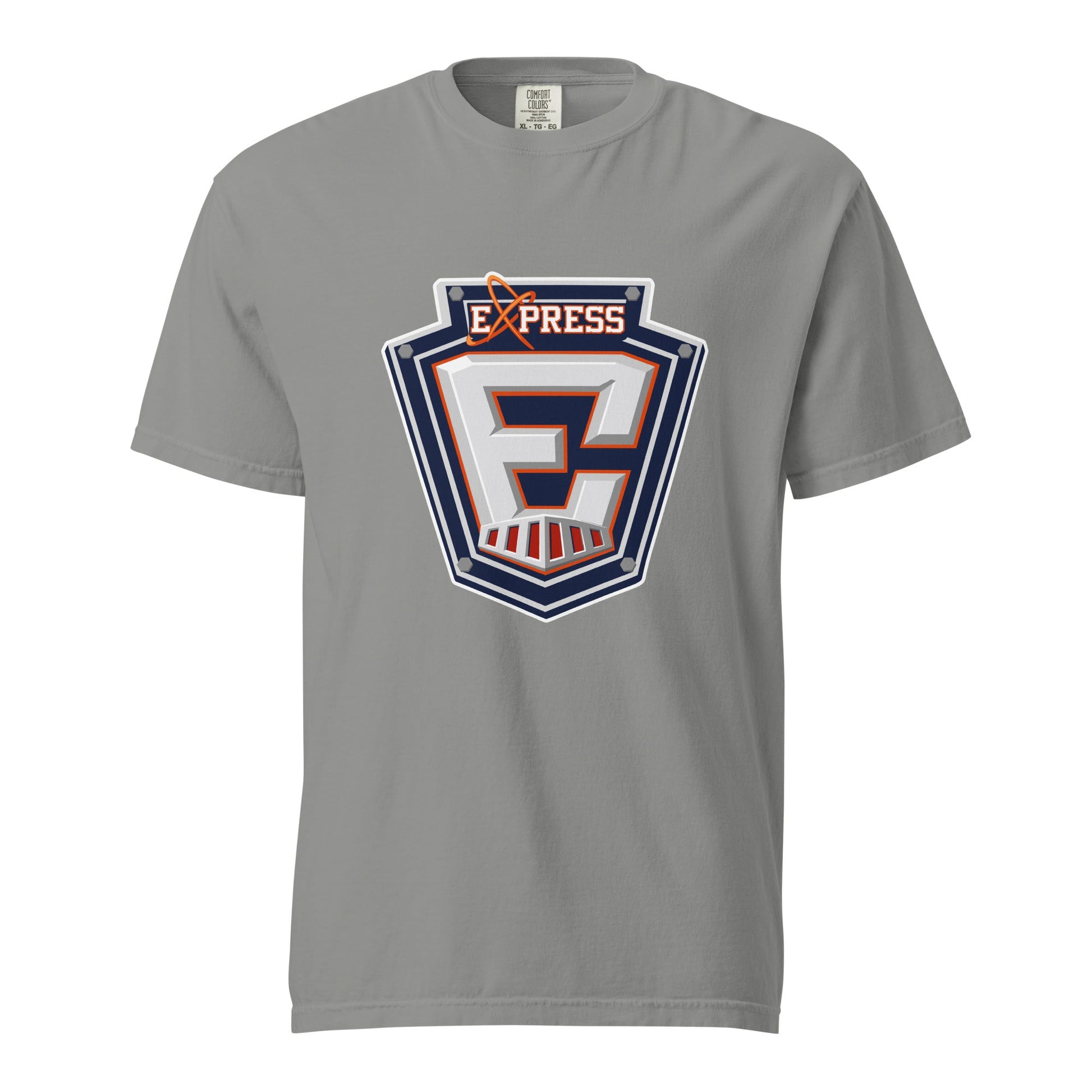 Signature | Comfort Colors T-Shirt | Erie Express Football | E Badge Logo