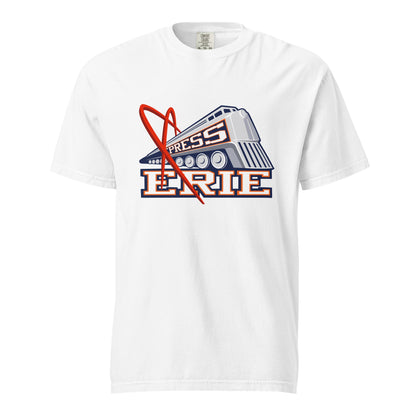 Signature | Comfort Colors T-Shirt | Erie Express Football | Locomotive Logo