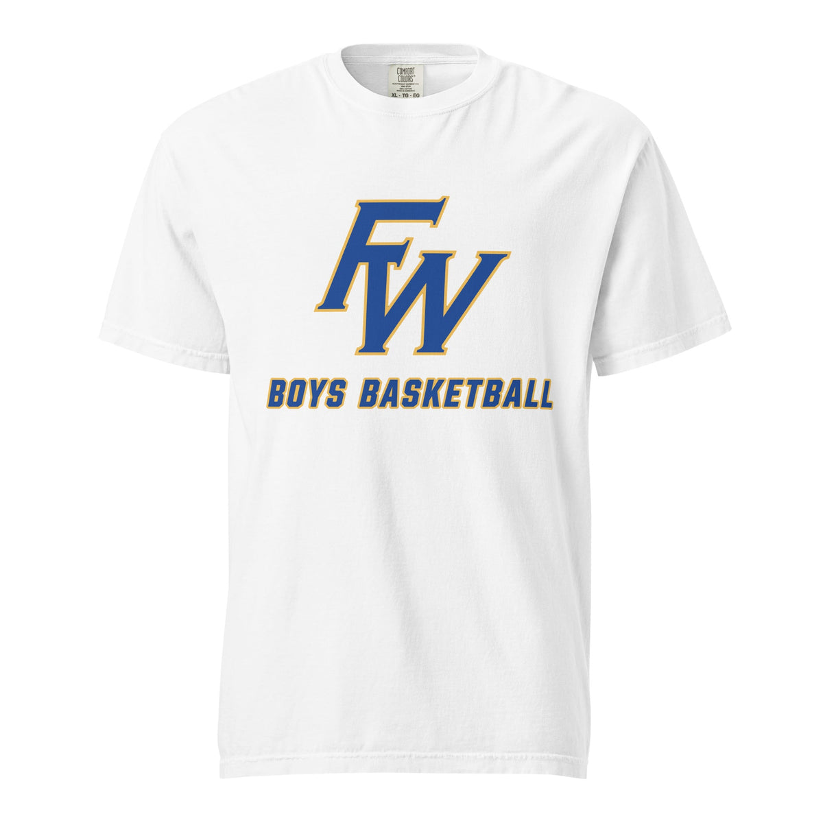 Signature | Comfort Colors T-Shirt | Fayette Ware Boys Basketball | FW Crest Logo