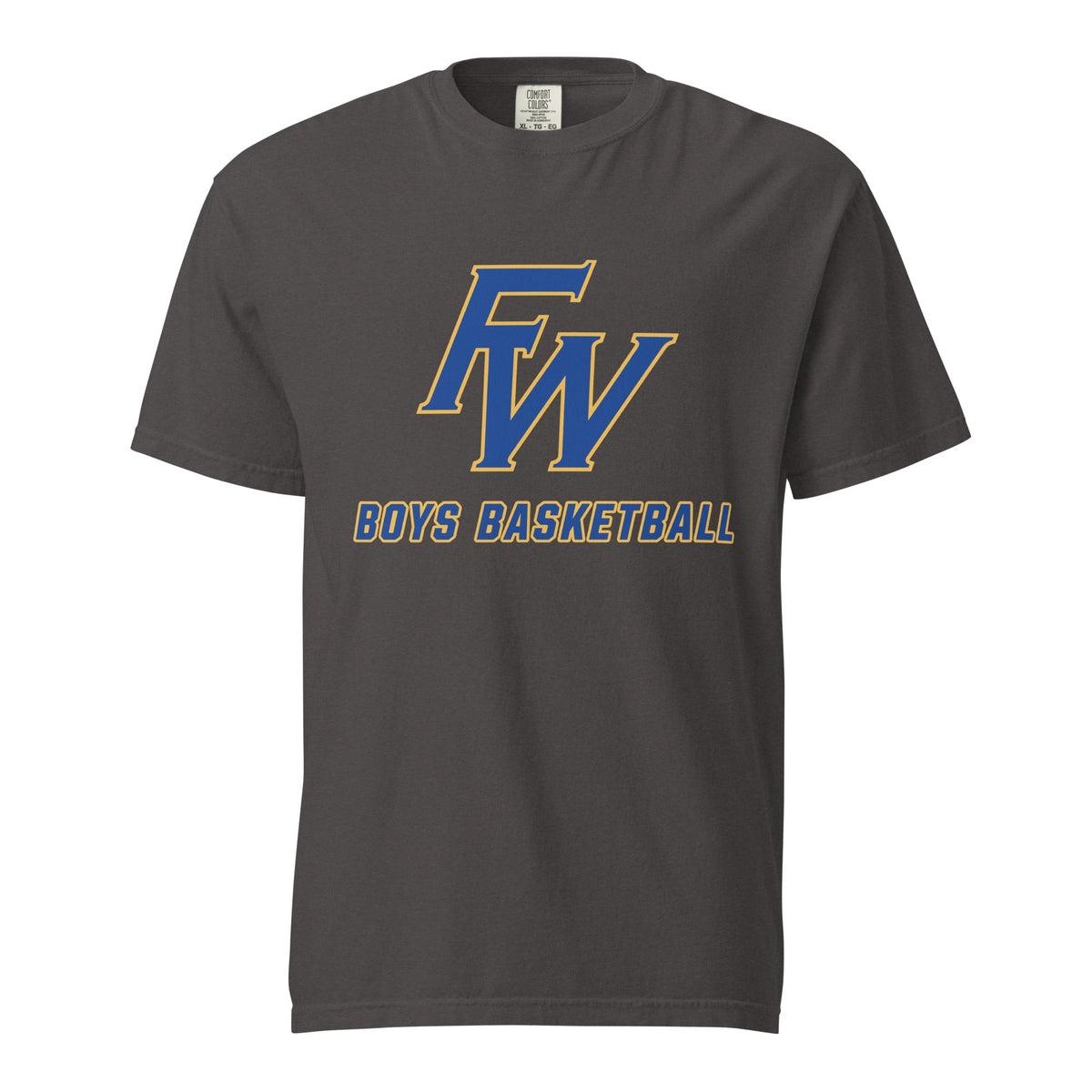 Signature | Comfort Colors T-Shirt | Fayette Ware Boys Basketball | FW Crest Logo