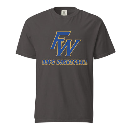Signature | Comfort Colors T-Shirt | Fayette Ware Boys Basketball | FW Crest Logo