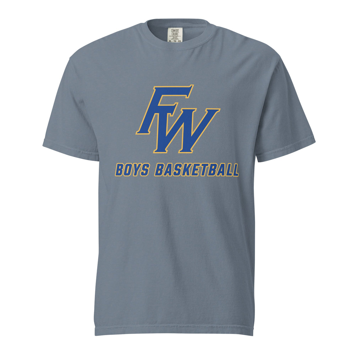 Signature | Comfort Colors T-Shirt | Fayette Ware Boys Basketball | FW Crest Logo
