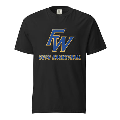 Signature | Comfort Colors T-Shirt | Fayette Ware Boys Basketball | FW Crest Logo
