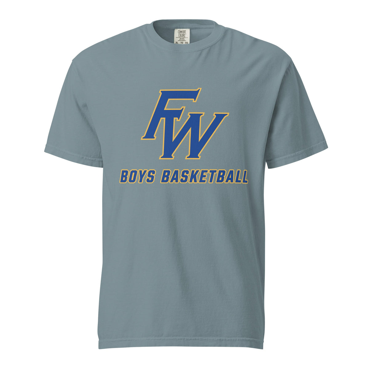Signature | Comfort Colors T-Shirt | Fayette Ware Boys Basketball | FW Crest Logo
