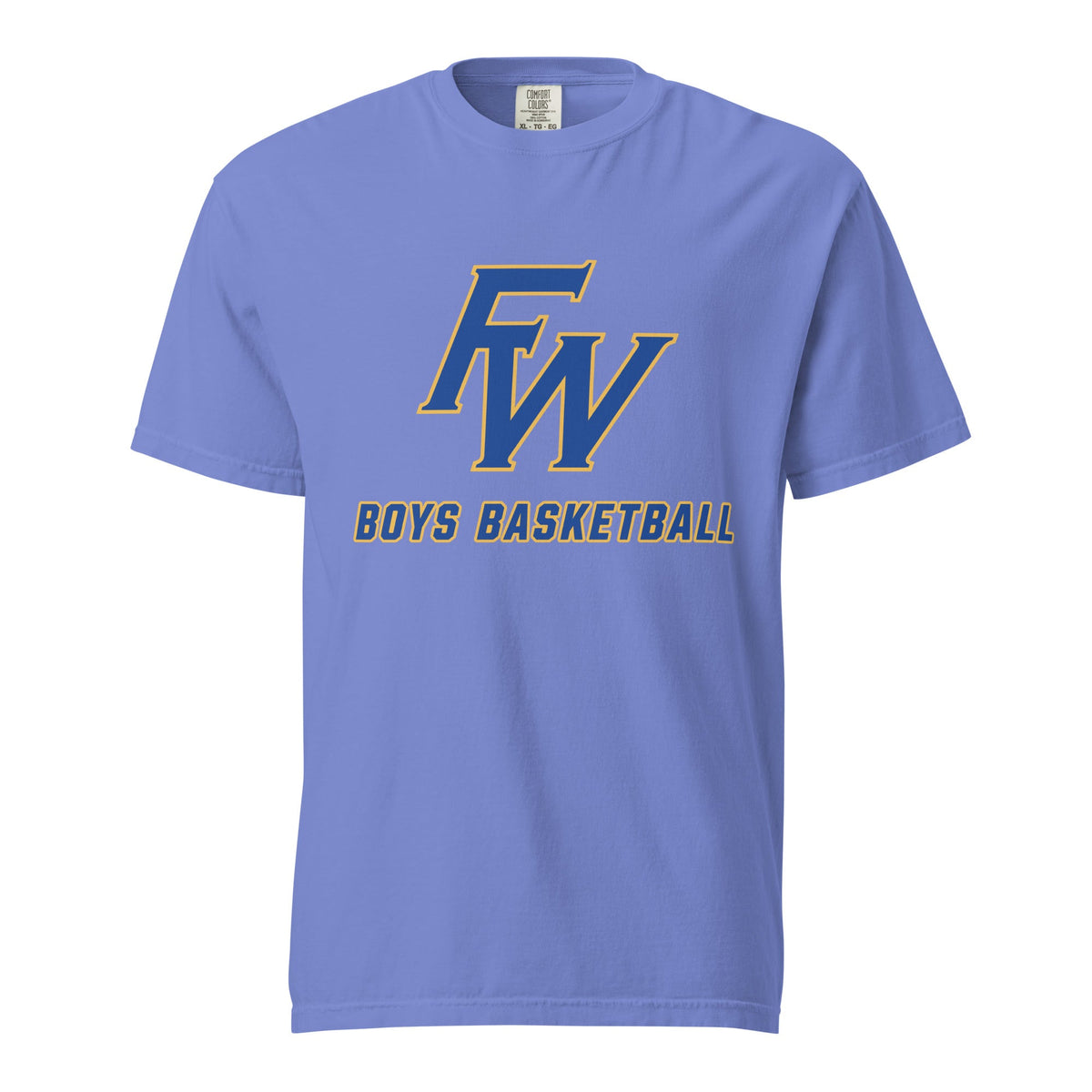 Signature | Comfort Colors T-Shirt | Fayette Ware Boys Basketball | FW Crest Logo