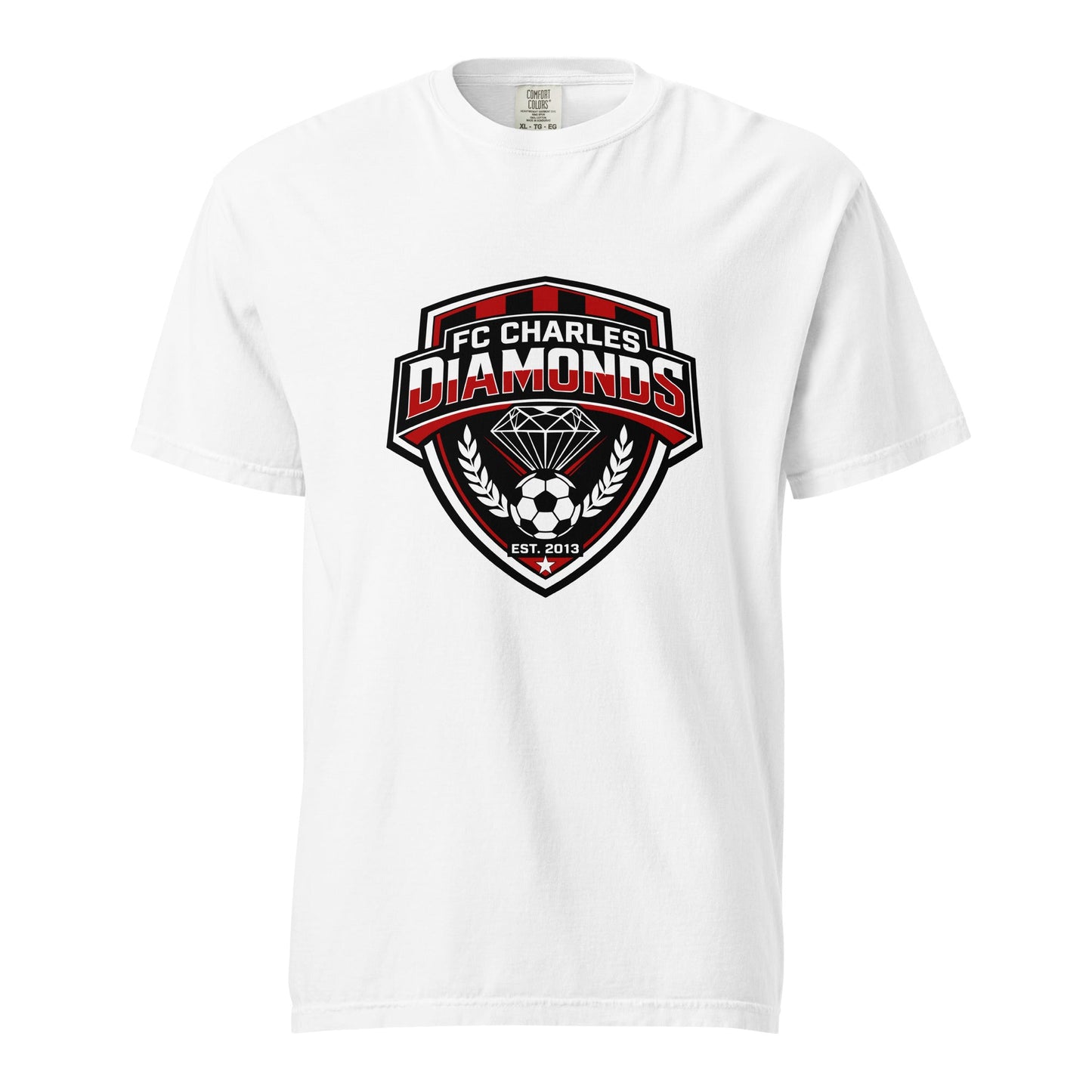 Signature | Comfort Colors T-Shirt | FC Charles: Diamonds | Emblem Logo