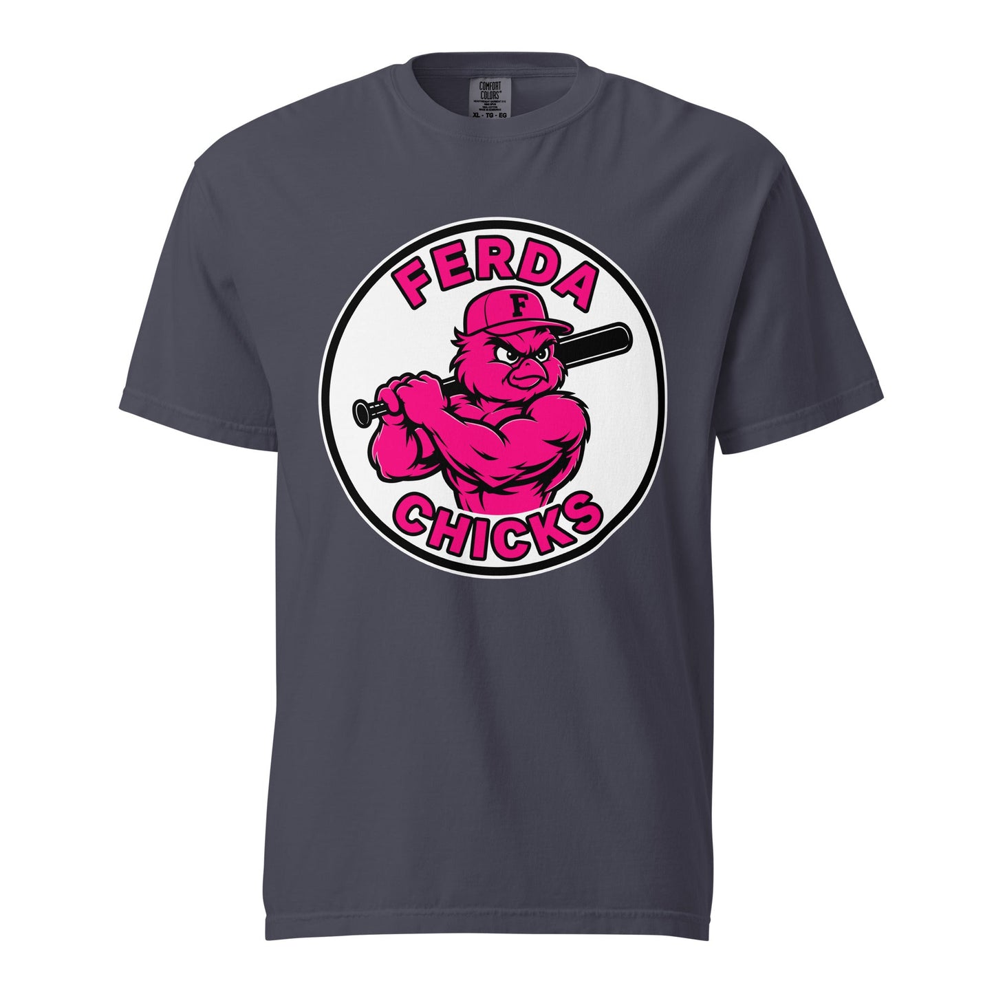Signature | Comfort Colors T-Shirt | FerDa Chicks | Badge Logo