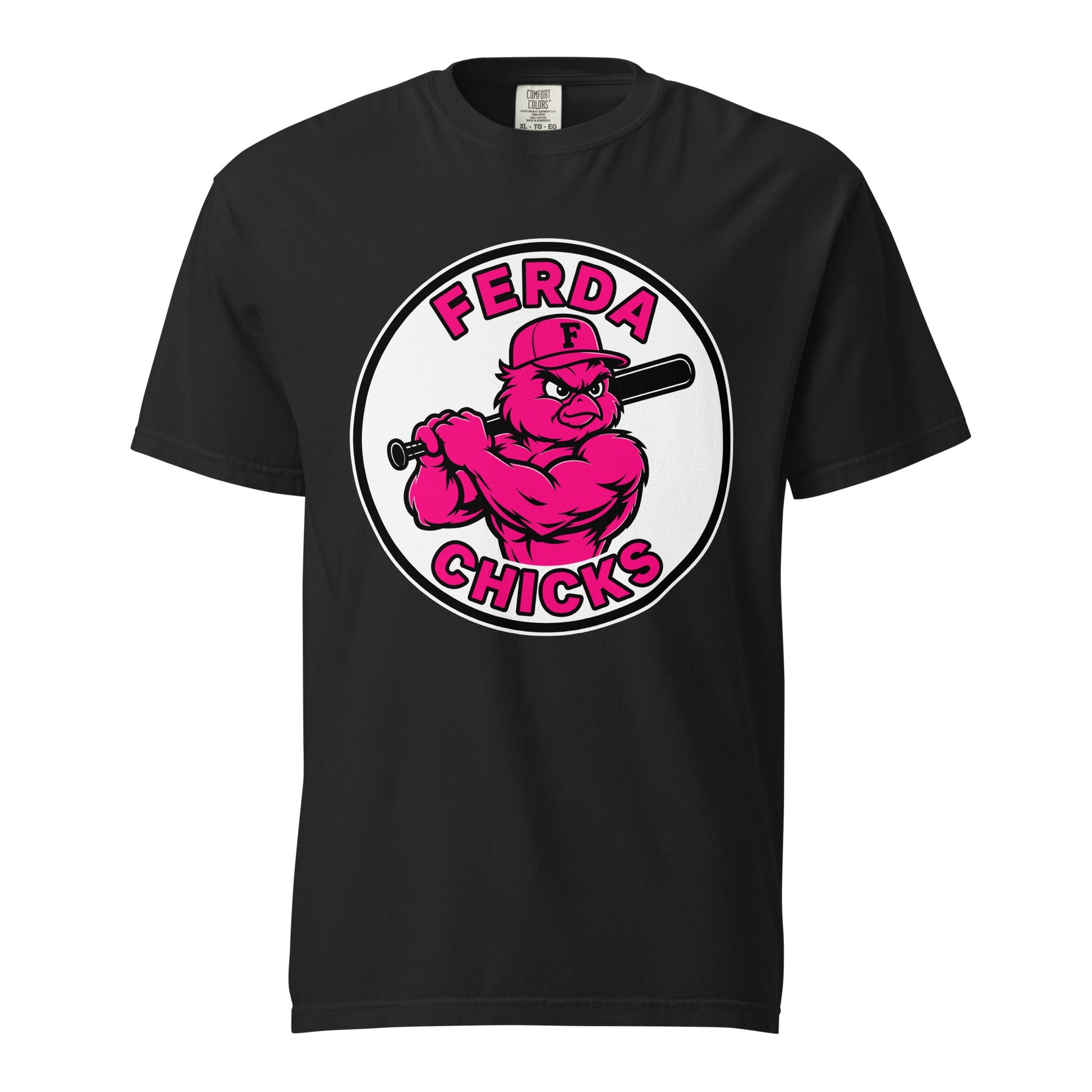 Signature | Comfort Colors T-Shirt | FerDa Chicks | Badge Logo