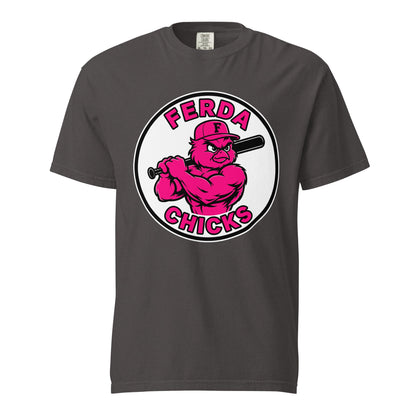 Signature | Comfort Colors T-Shirt | FerDa Chicks | Badge Logo