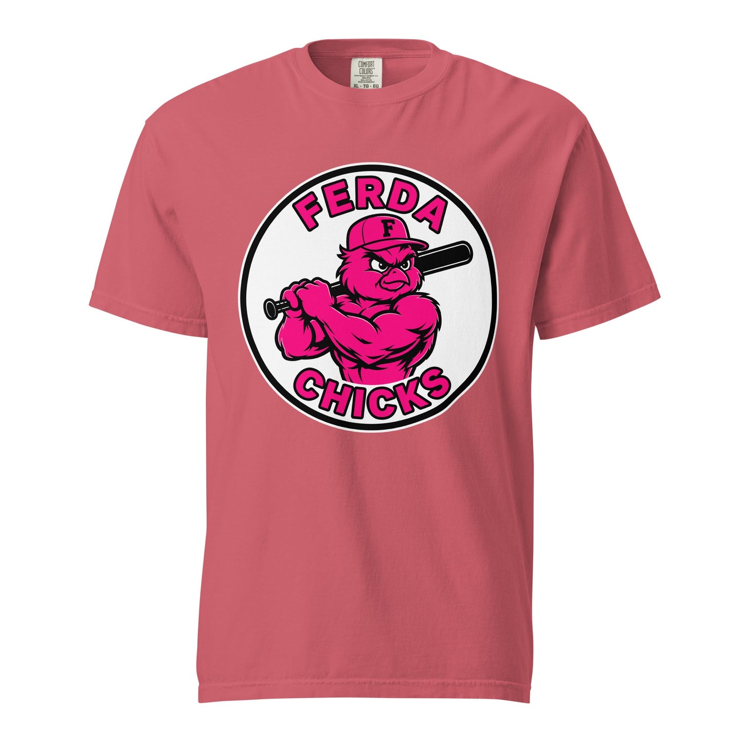 Signature | Comfort Colors T-Shirt | FerDa Chicks | Badge Logo