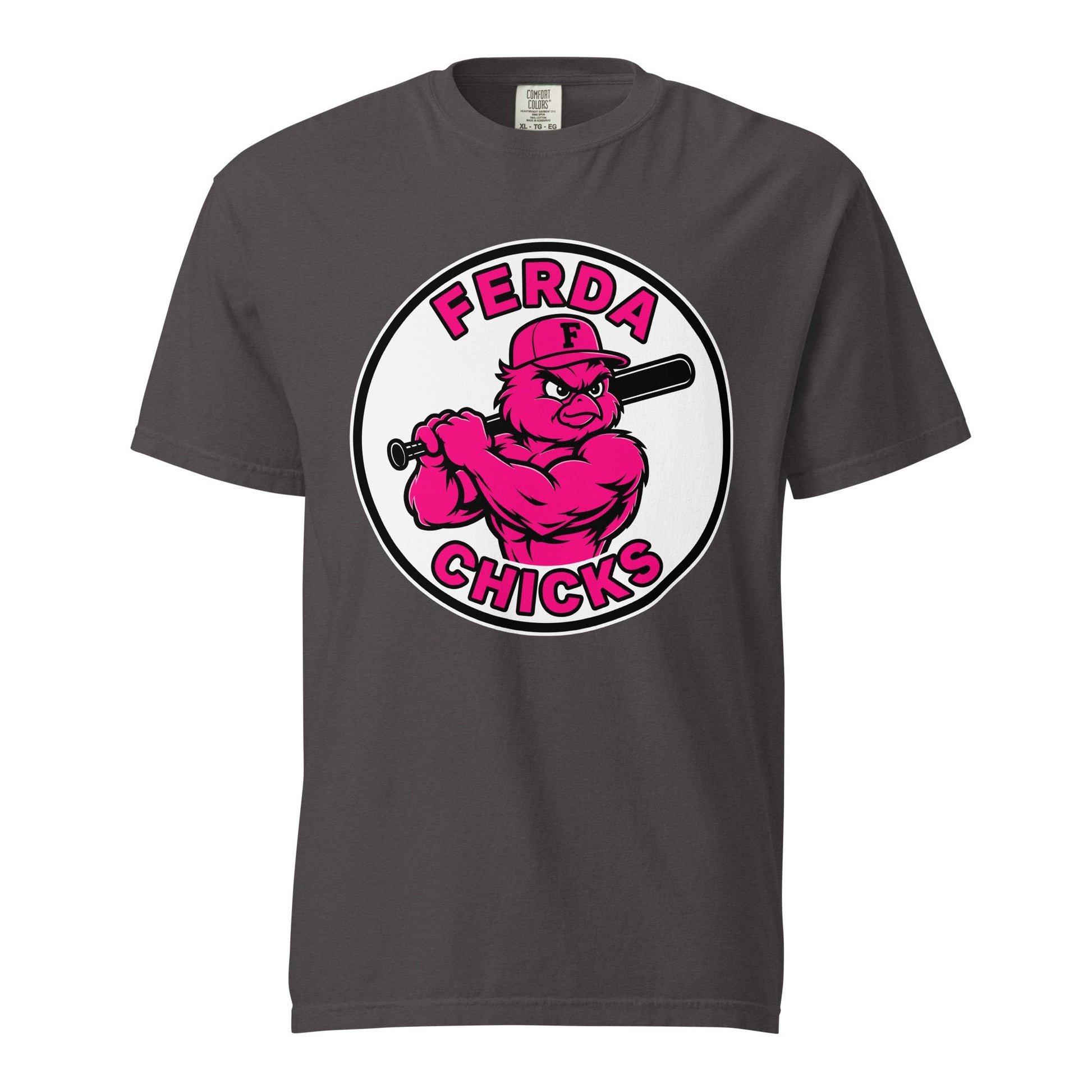 Signature | Comfort Colors T-Shirt | FerDa Chicks | Badge Logo