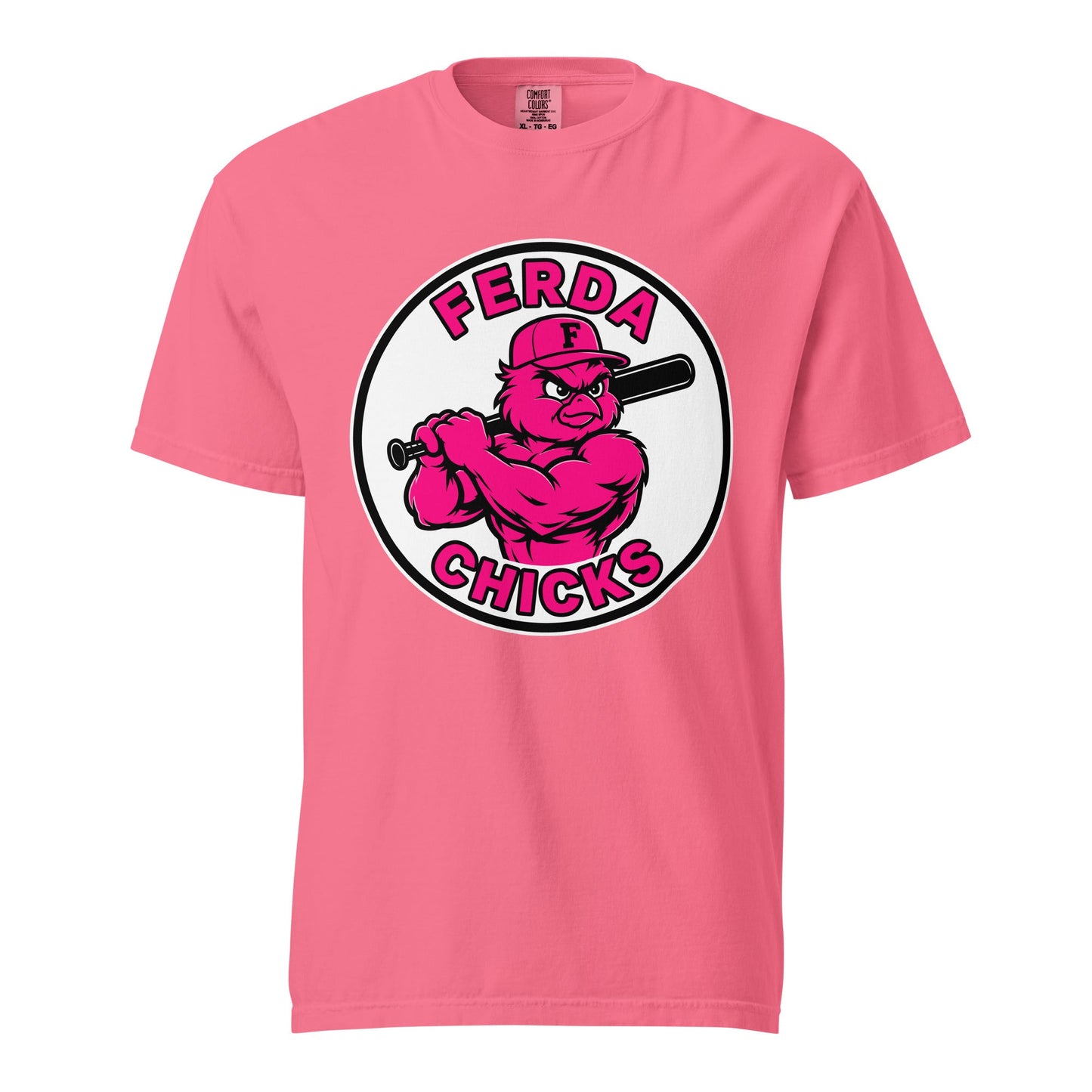 Signature | Comfort Colors T-Shirt | FerDa Chicks | Badge Logo