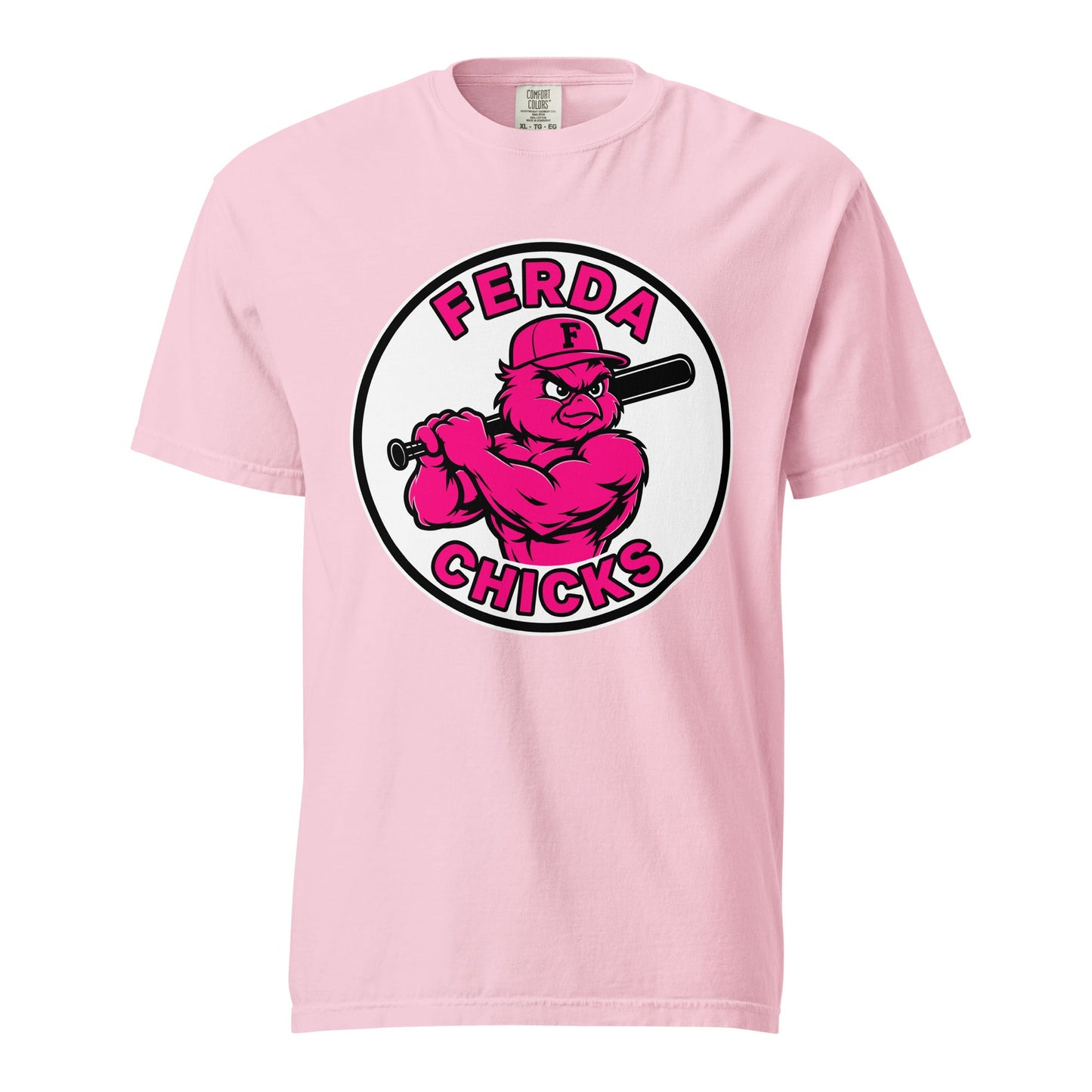 Signature | Comfort Colors T-Shirt | FerDa Chicks | Badge Logo