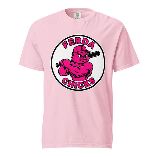 Signature | Comfort Colors T-Shirt | FerDa Chicks | Badge Logo