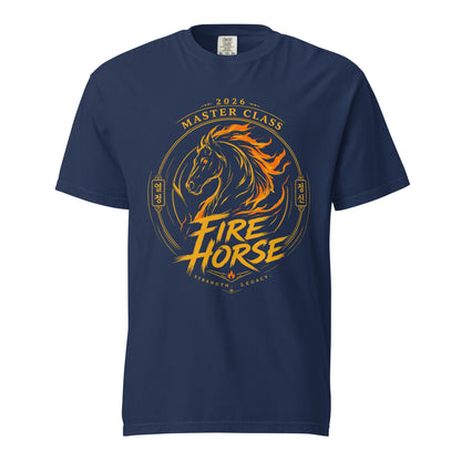 Signature | Comfort Colors T-Shirt | Fire Horse Masters | Crest Logo