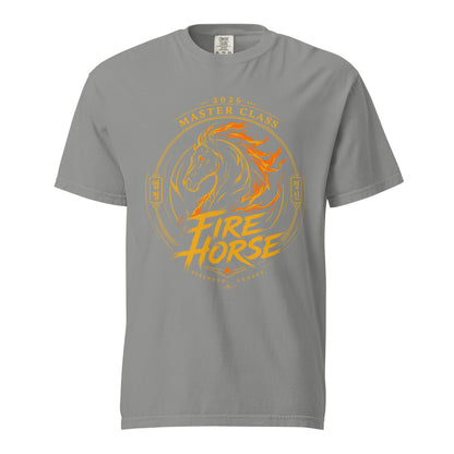 Signature | Comfort Colors T-Shirt | Fire Horse Masters | Crest Logo